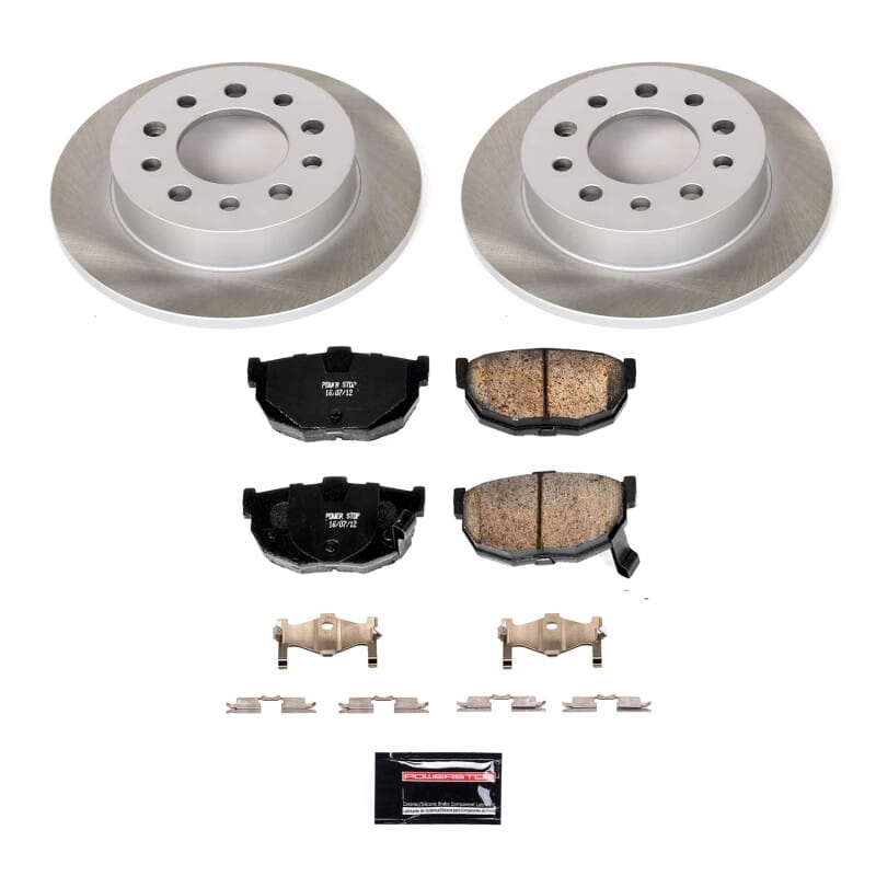 PowerStop — Semi-Coated Rotor and Low-Dust Ceramic Brake Pad Kit