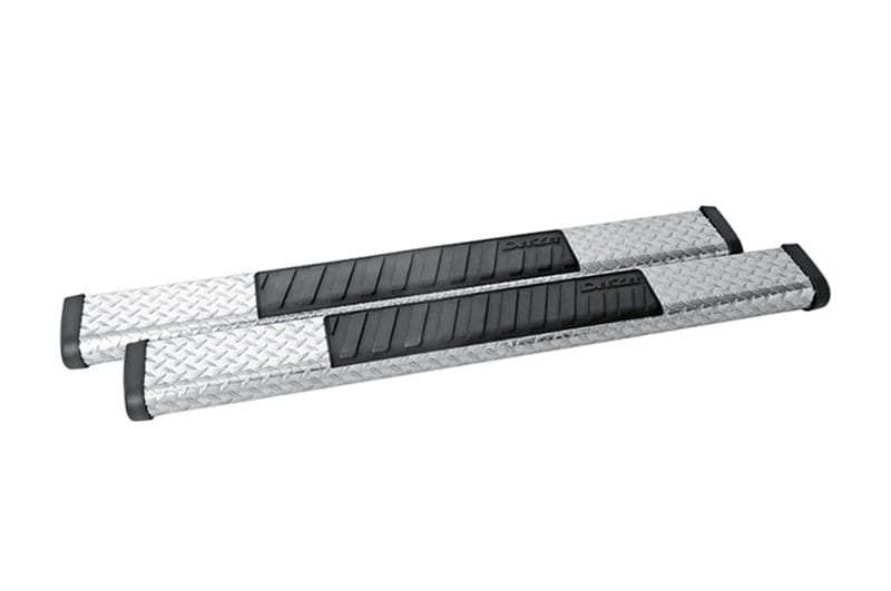 Dee Zee — Black-Tread Aluminum Side Step 6 in. Oval Cab Length