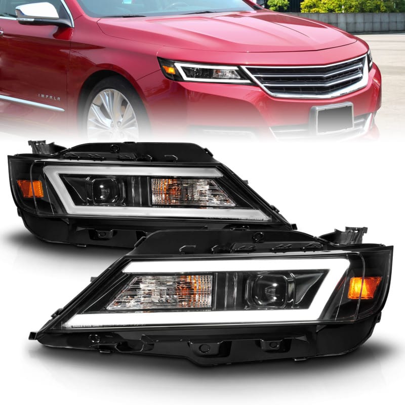 ANZO — ANZO 14-20 Chevrolet Impala Square Projector LED Bar Headlights w/ Black Housing
Head Light Set
HdLtSet