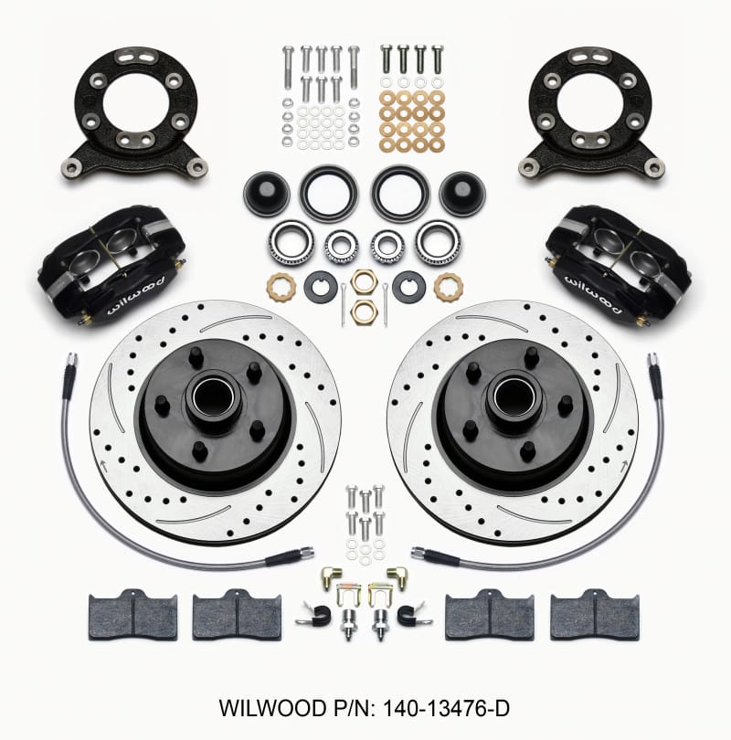 Wilwood — KIT,FRONT,MUSTANG,65-69,11.30 HUB/ROTOR DRILLED,W/LINES