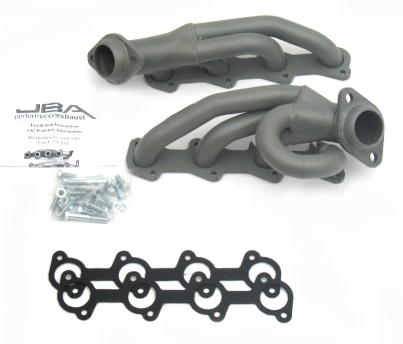 JBA — JBA 04-08 Ford F-150 4.6L 2V 1-1/2in Primary Ti Ctd Cat4Ward Header
Exhaust Header