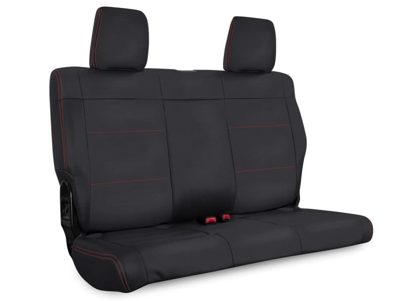 PRP Seats — PRP 11-12 Jeep Wrangler JKU Rear Seat Cover/4 door - Black with Red Stitching
Seat Covers