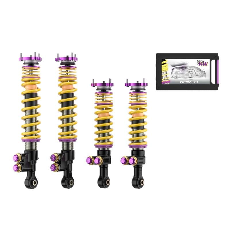 KW — 4 Way Adjustable coilovers with low & high-speed compression & rebound control
KW V5 CLUBSPORT KIT - 309012500C