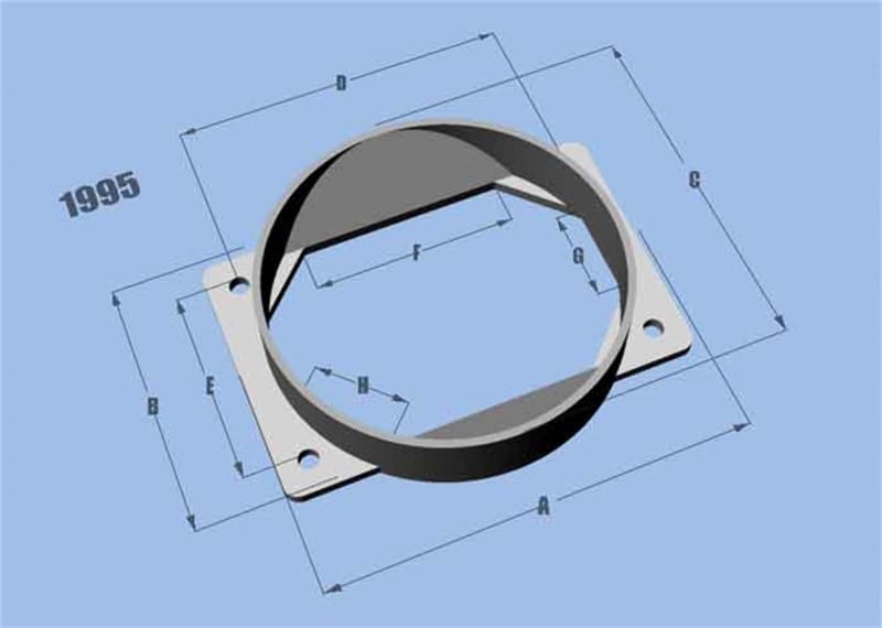 Vibrant — Mass Air Flow Sensor Adapter Plate, for Mitsubishi Applications
Mass Air Flow Sensor Adapter Plate for Mitsubishi applications
Mass Air Flow Sensor Adapter Plate