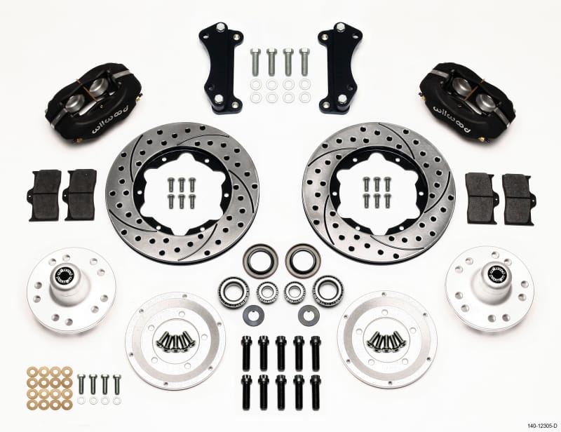 Wilwood — KIT,FRONT,HEIDTS TRI-5,2in. DROP,FDLI 11.00,SRP,BLACK POWDER COAT