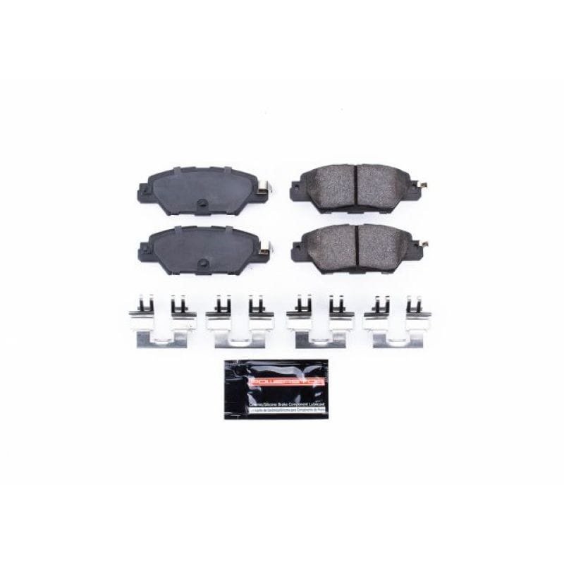 PowerStop — PowerStop - Z23 Daily Driver Carbon-Fiber Ceramic Brake Pads with Hardware Kit