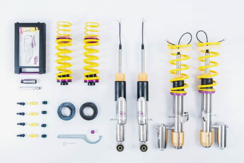 KW — Plug & Play Height Adjustable Coilovers with electronic damping control
KW DDC PLUG & PLAY COILOVER KIT - 39020039