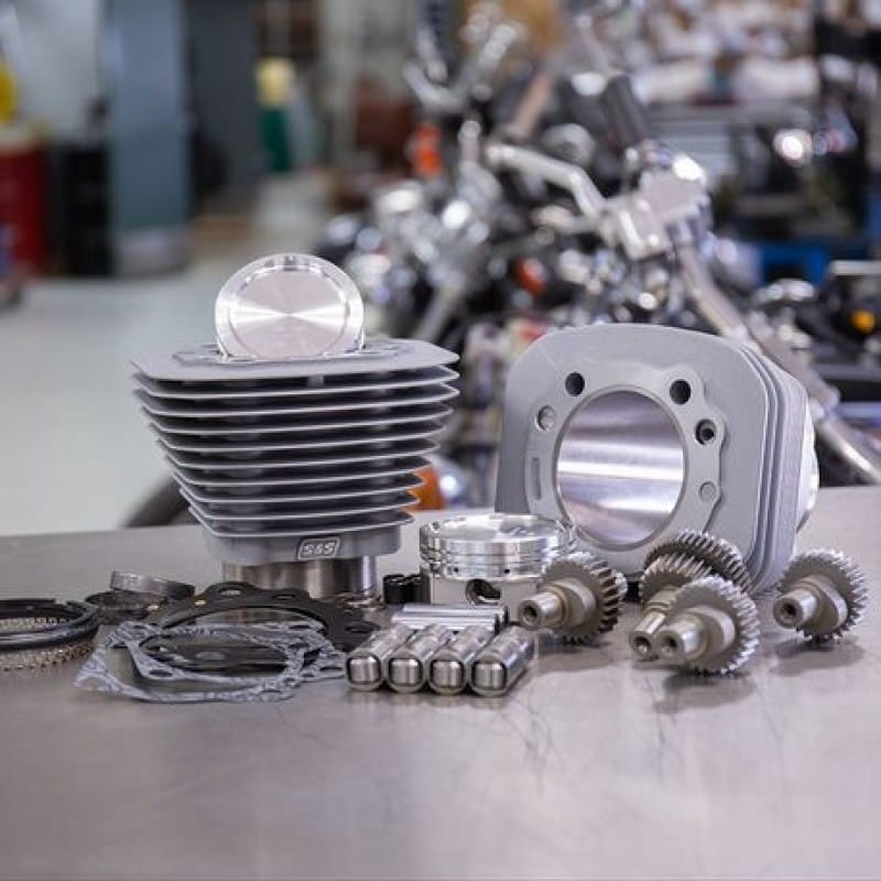 S&S Cycle — S&S Cycle 00-21 Sportster Models 883cc to 1200cc Hooligan Kit - Silver