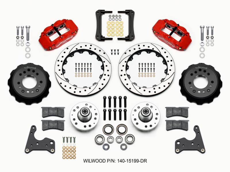 Wilwood — KIT,FRONT,MOPAR,C-BODY,DRUM,FNSL6R,12.88 ROTOR,SRP,RED