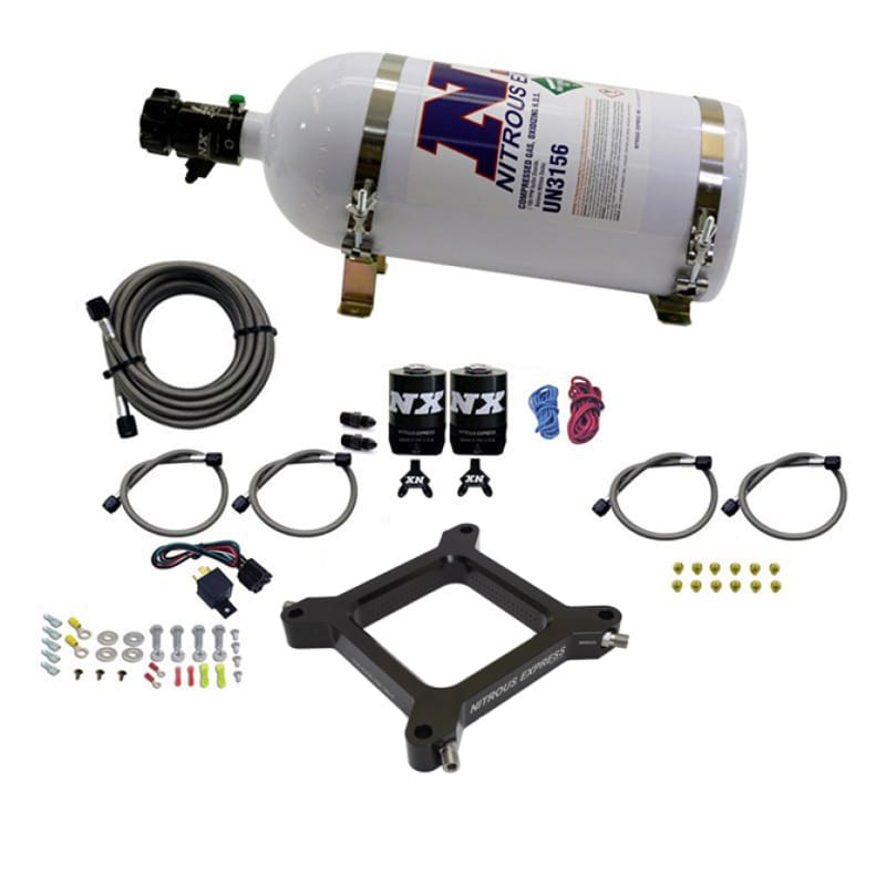 Nitrous Express — Nitrous Express 4150 Assassin Plate System Pro Power Alcohol 100-500HP (10lb Bottle)
Injection System Kit