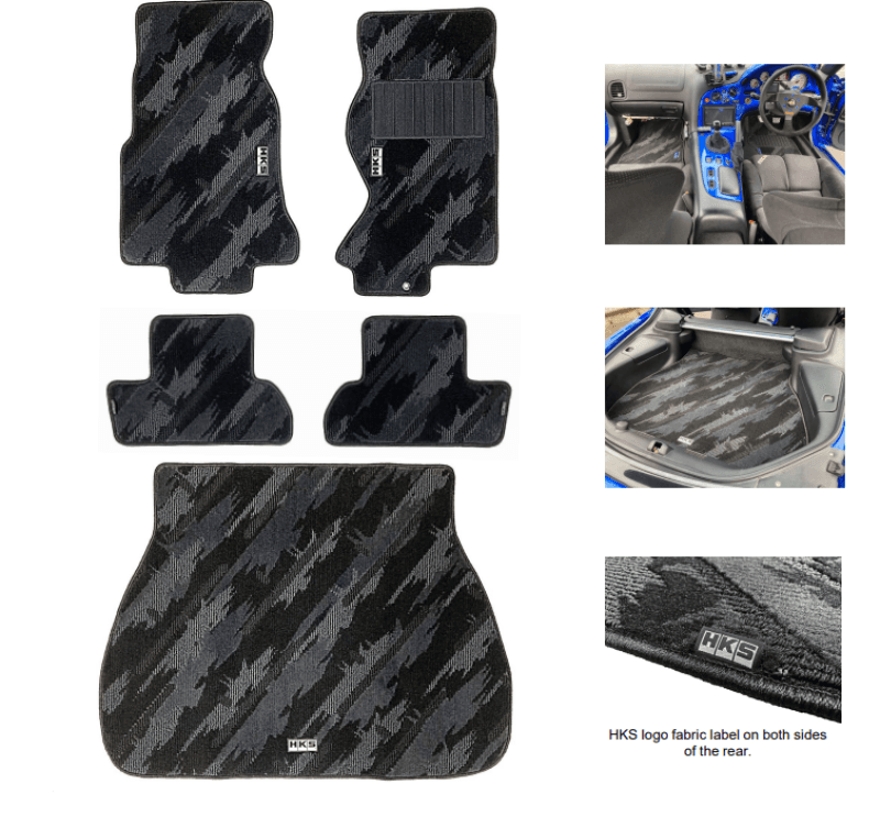 HKS — HKS FLOOR MATS FD3S FULL SET OCT RHD