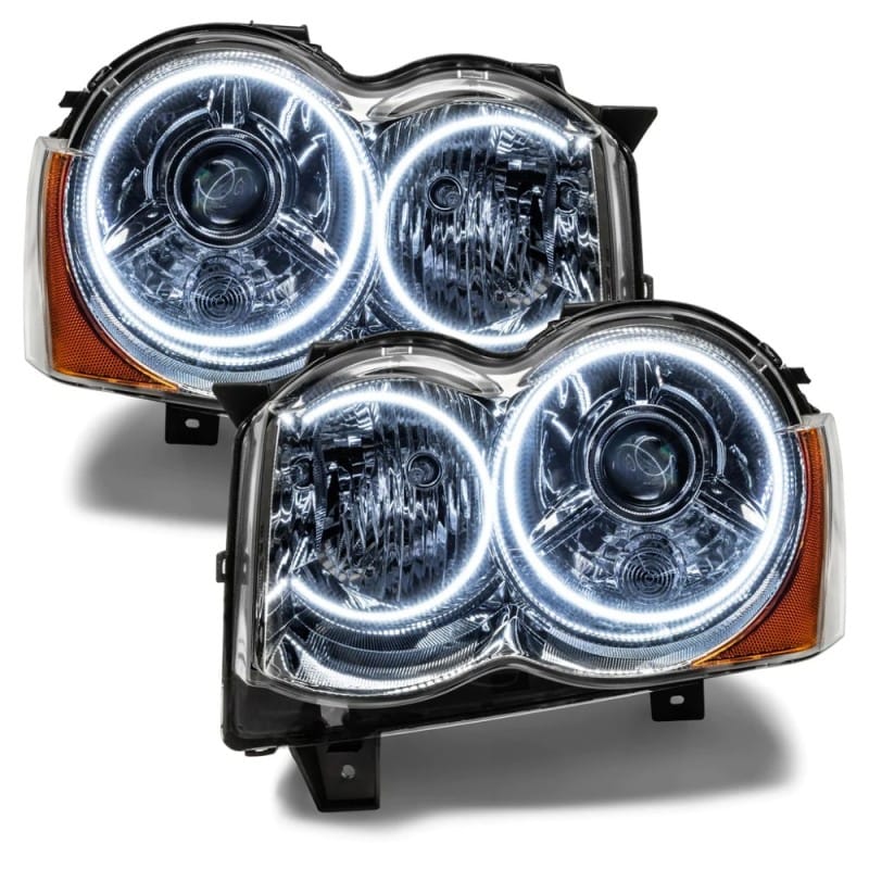 ORACLE Lighting — ORACLE 2008-2010 Jeep Grand Cherokee Pre-Assembled LED Halo Headlights - (HID)
