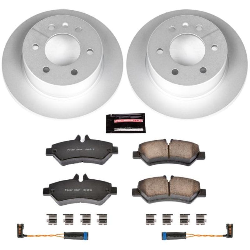 PowerStop — Genuine Geomet Coated Rotor and Carbon-Fiber Ceramic Brake Pad Kit