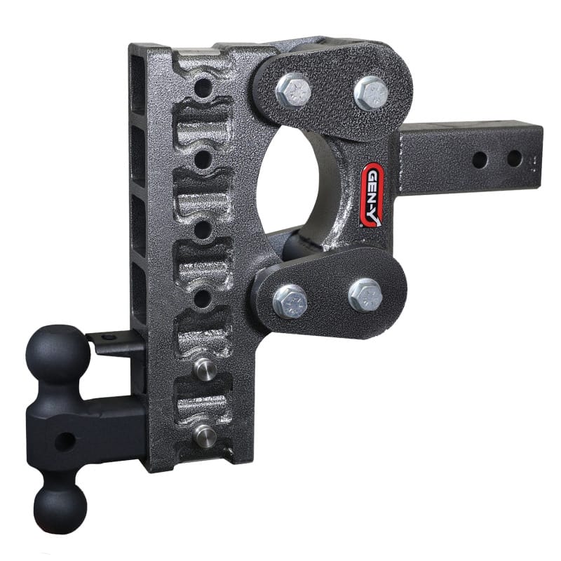 GEN-Y Hitch — Gen-Y The Boss Torsion-Flex 2.5in Shank 10in Drop 10K Hitch w/GH-031 Dual-Ball/GH-032 Pintle Lock
Drop Hitch