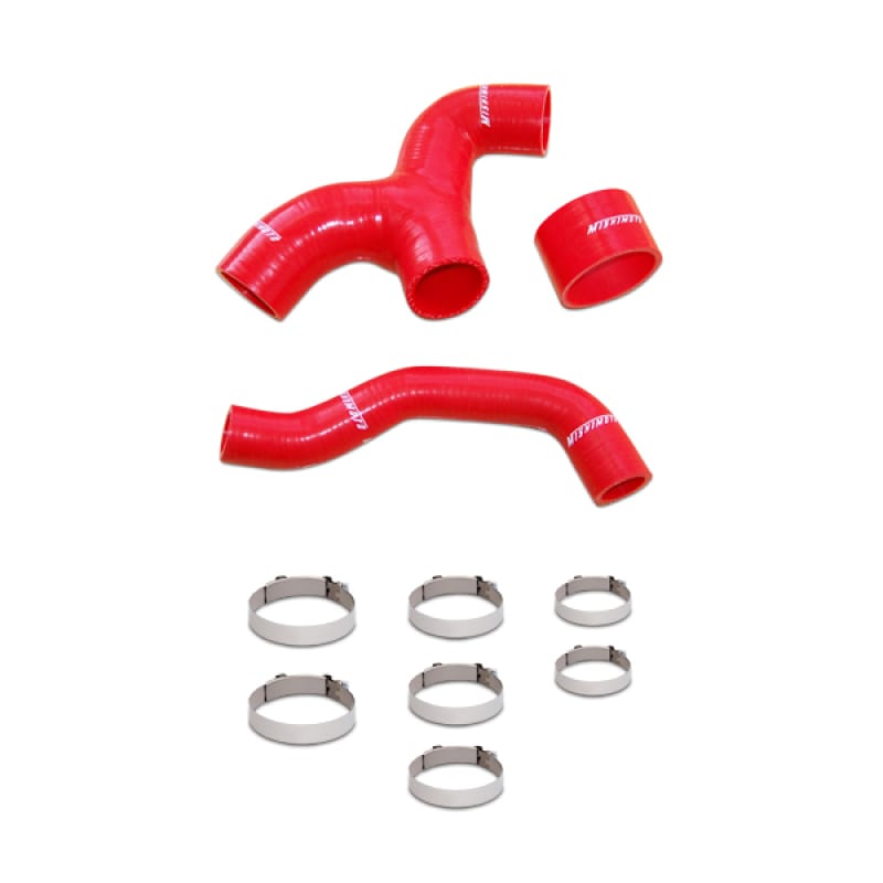 Mishimoto — Silicone Intercooler Hoses, Red, fits Subaru Impreza WRX 2001-2005
Subaru Impreza WRX Silicone Intercooler Hoses