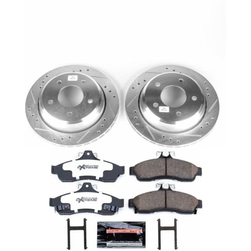 PowerStop — Z26 Street Performance Ceramic Brake Pad and Drilled & Slotted Rotor Kit