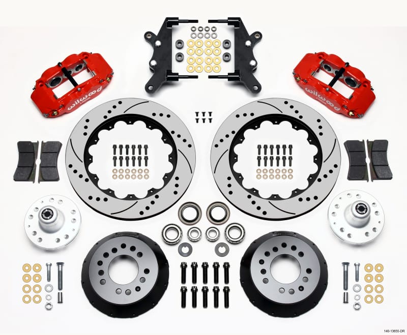 Wilwood — KIT,FRONT,GALAXIE,60-68,DRUM SPINDLE 14.00x1.10,SRP,RED