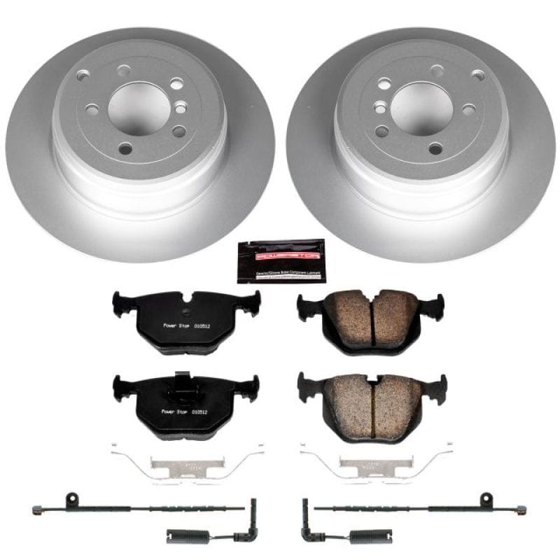 PowerStop — Genuine Geomet Coated Rotor and Carbon-Fiber Ceramic Brake Pad Kit