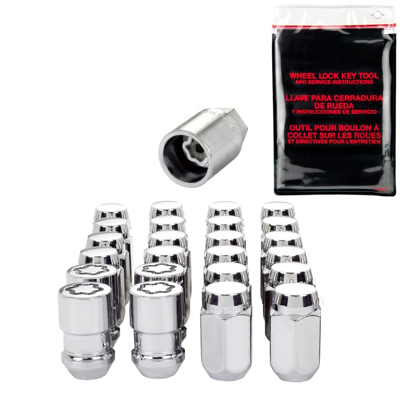 McGard — Cone Seat Exposed Style Wheel Installation Kit-Chrome