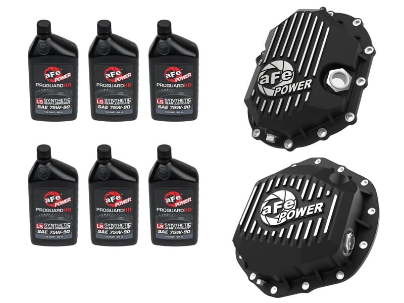 aFe — aFe POWER Front & Rear Diff GUARD Package w/ Oil