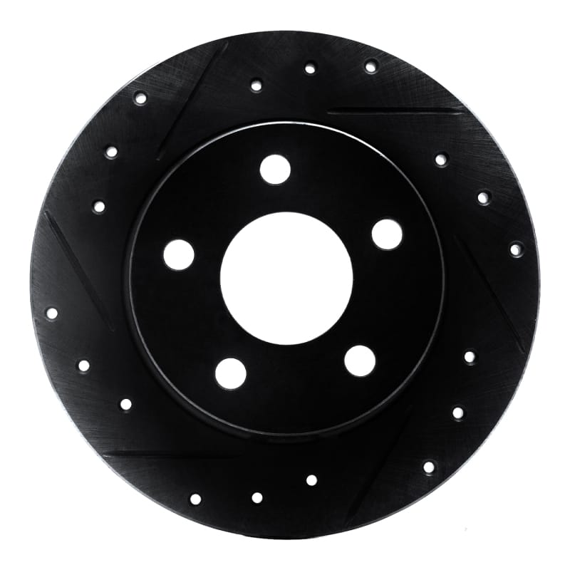 R1 Concepts — R1 Concepts Brake Rotor Drilled and Slotted Black