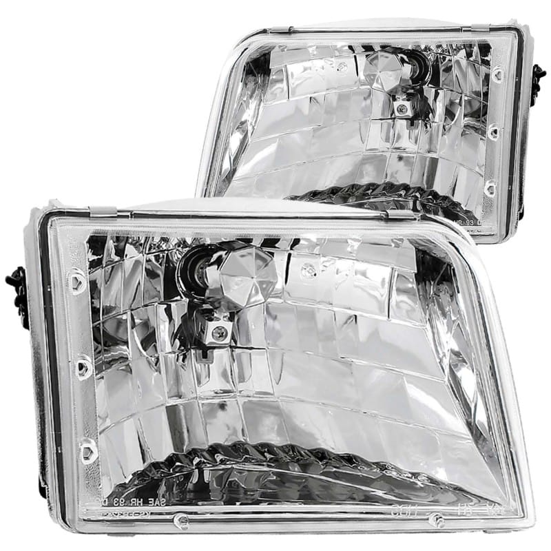 ANZO — ANZO 1993-1997 Ford Ranger Crystal Headlights Chrome
Head Light Set
HdLtSet