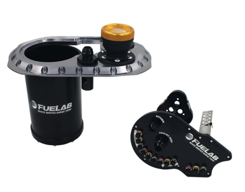 Fuelab — Fuelab Quick Service Surge Tank 2.0 w/No Lift Pump & No Surge Pump - Titanium