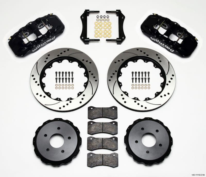 Wilwood — KIT,REAR,C5 97-04/C6 05-13 VETTE,AERO4 14.00 ROTOR,SRP