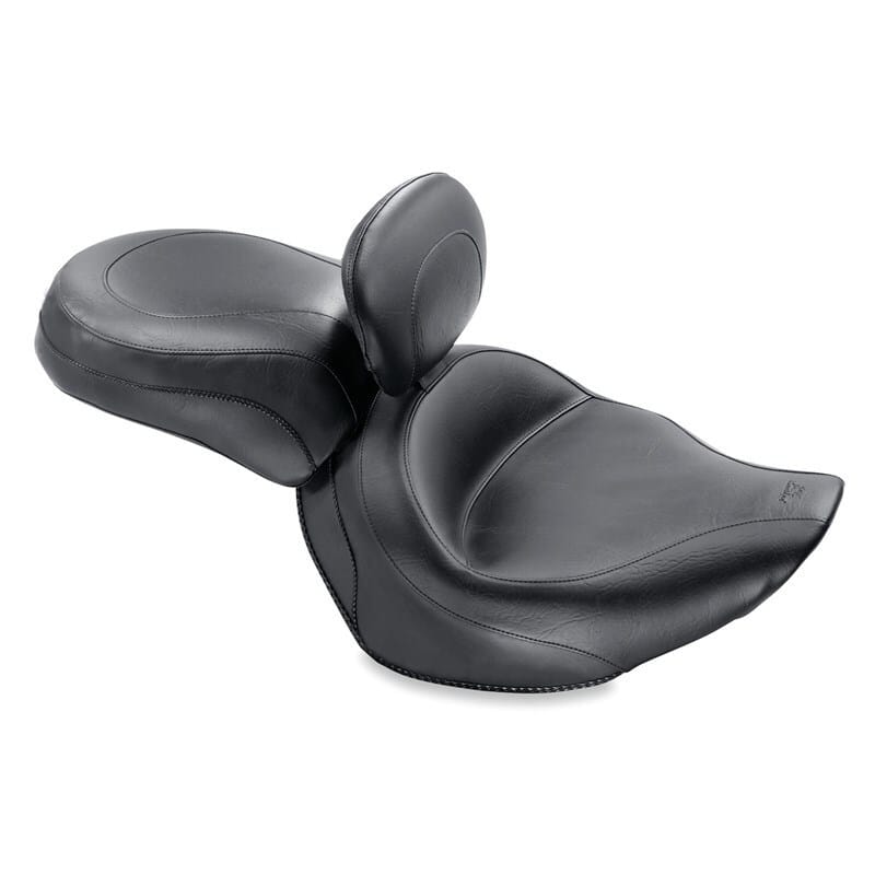 Mustang Motorcycle — Mustang 06-15 Yamaha Roadliner, Stratoliner Wide Touring Recessed Passenger Seat - Black