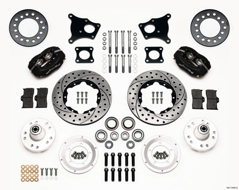 Wilwood — KIT,FRONT,AMC,69-76,W/DISC,FDLI,11.00 SRP,BLACK PWDR CT