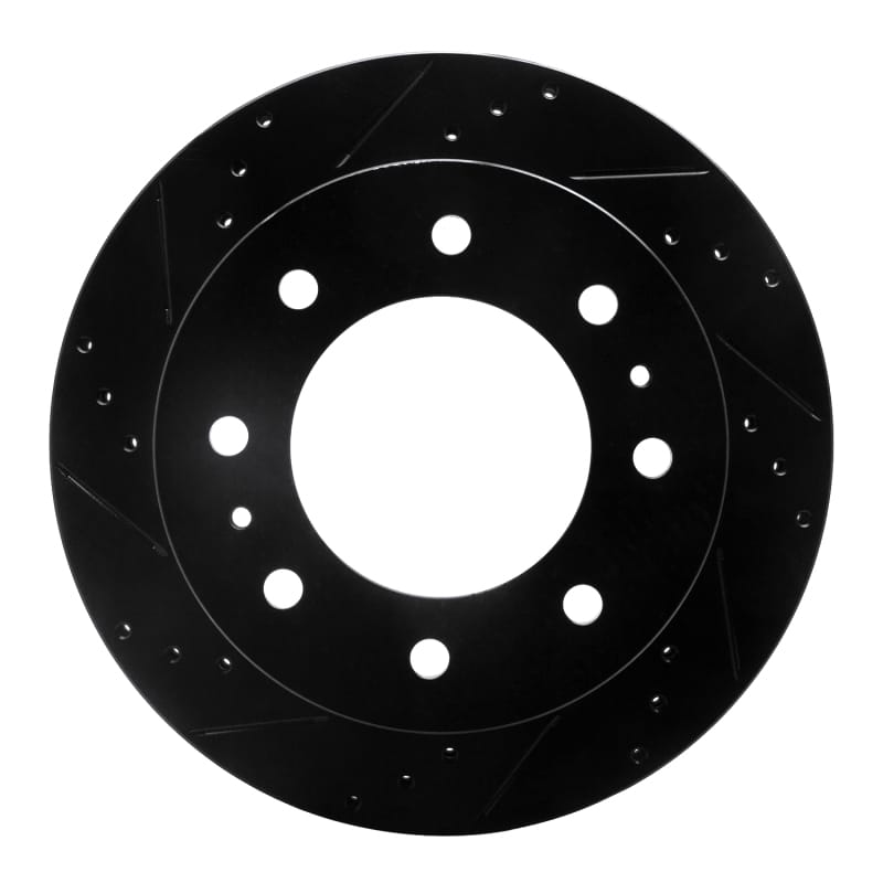 R1 Concepts — R1 Concepts Brake Rotor Drilled and Slotted Black