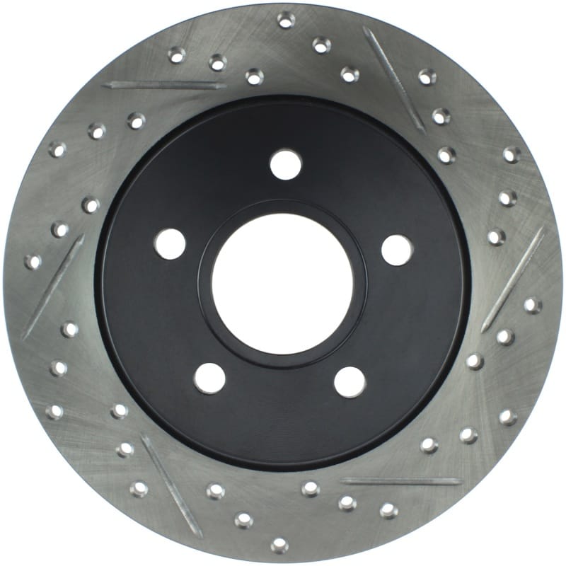 Stoptech — StopTech Sport Drilled & Slotted Brake Rotor; Rear Left
StopTech Sport Drilled/Slotted Brake Rotor; Rear Left
StopTech Sport Drilled/Slotted Disc