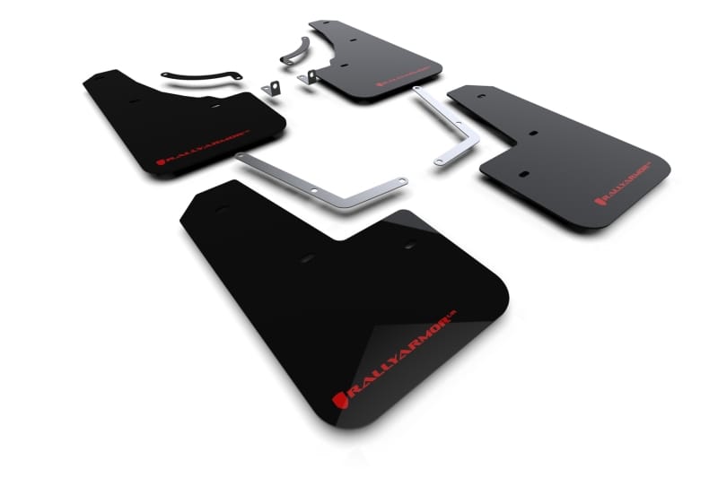 Rally Armor — Black Mud Flap/Red Logo