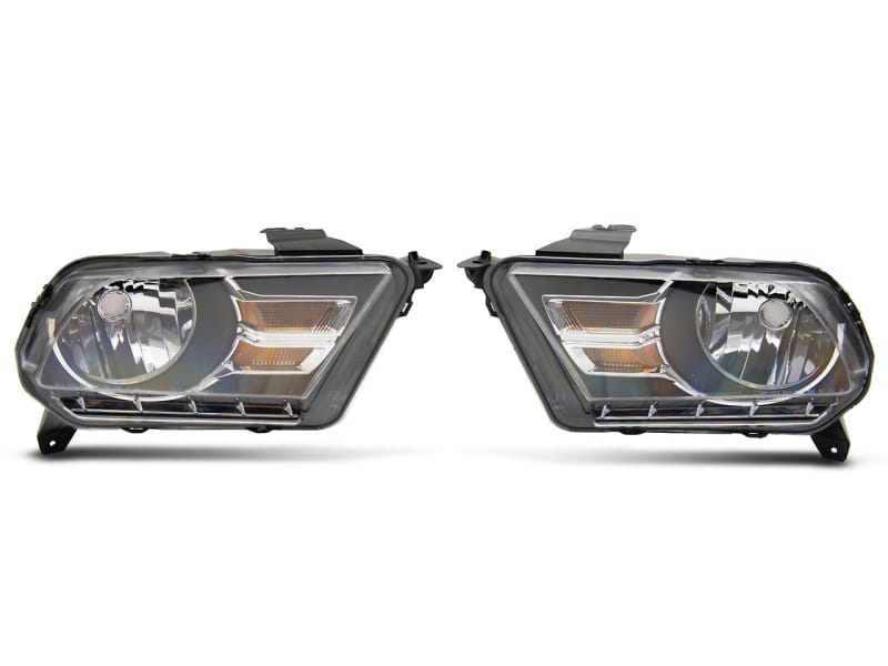 Raxiom — Raxiom 10-12 Ford Mustang Axial Series OEM Style Rep Headlights- Chrome Housing (Clear Lens)
Headlights