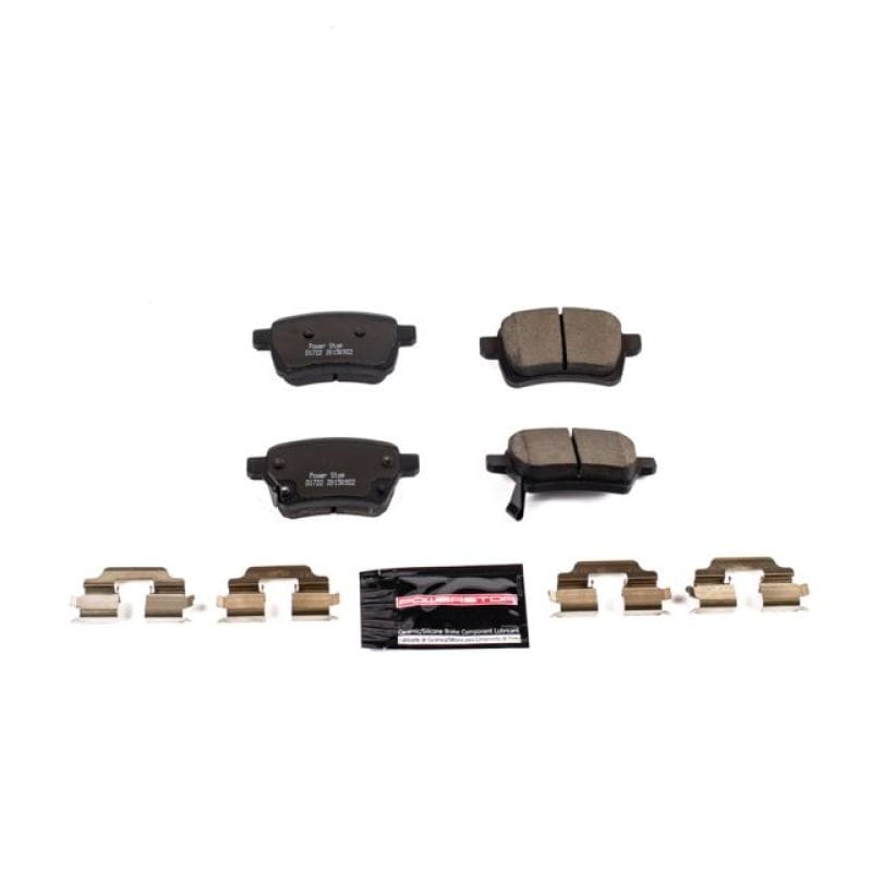 PowerStop — PowerStop - Z23 Daily Driver Carbon-Fiber Ceramic Brake Pads with Hardware Kit