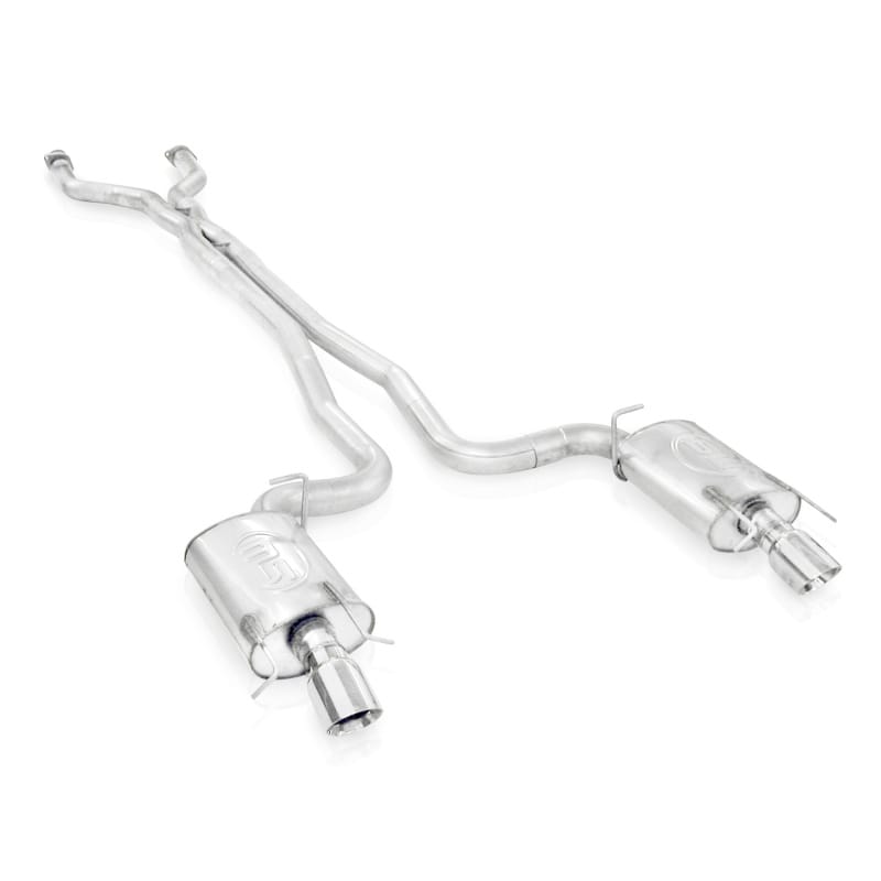 Stainless Works — Stainless Works Catback Dual Turbo S-Tube Mufflers Factory Connect