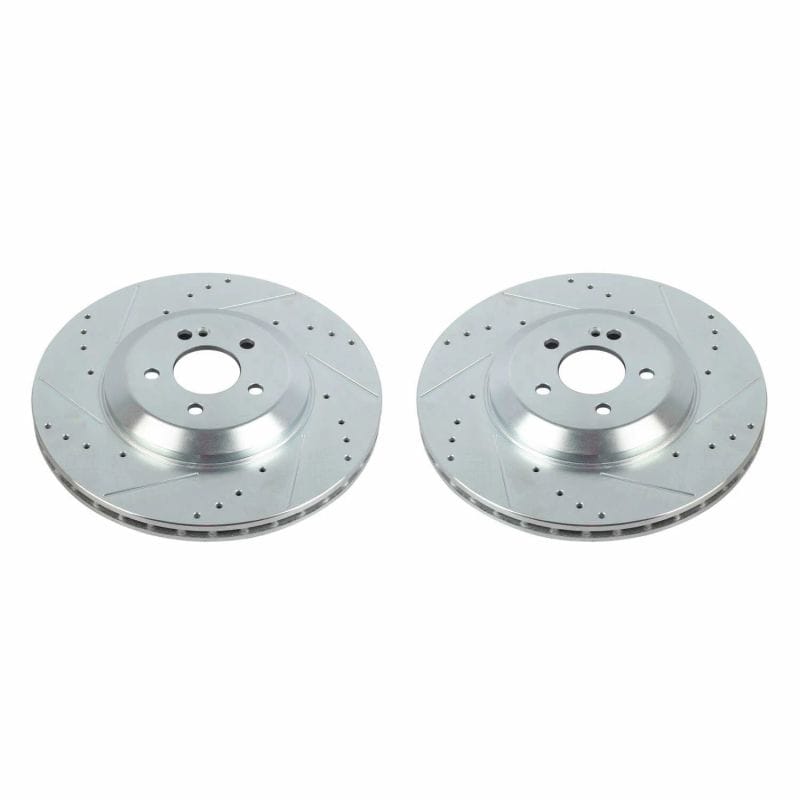PowerStop — PowerStop Evolution Performance Drilled, Slotted & Plated Brake Rotor Pair
