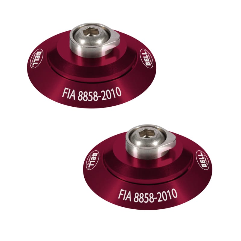 Bell — Bell HANS Clip Set - Red FIA8858-2010