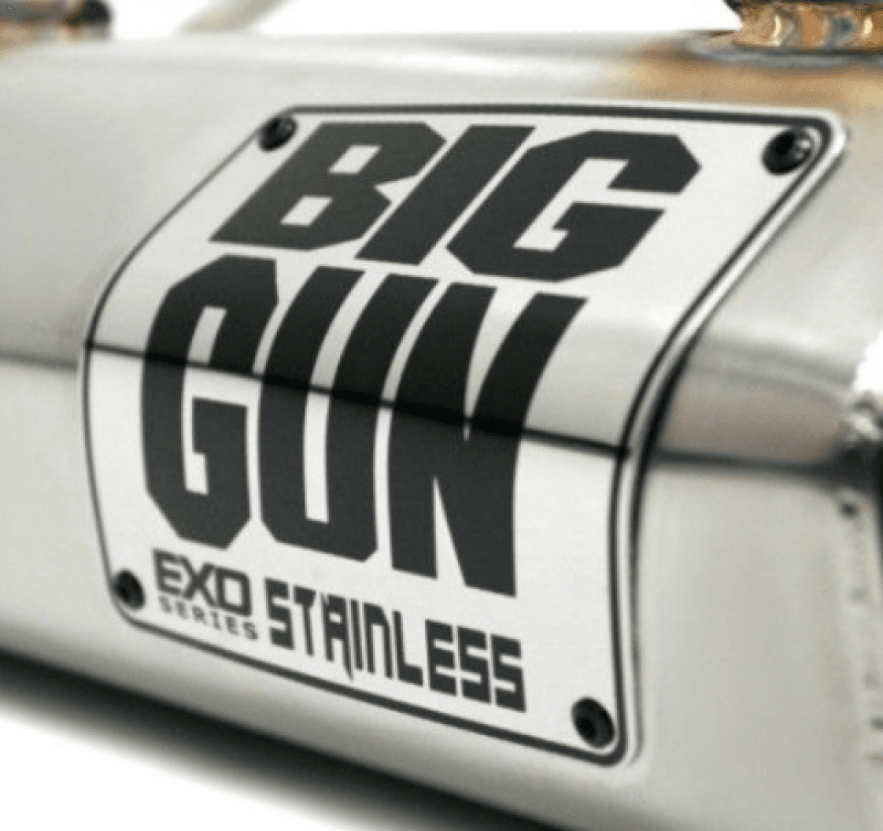 Big Gun — Big Gun EXO Stainless Muffler Badge Kit