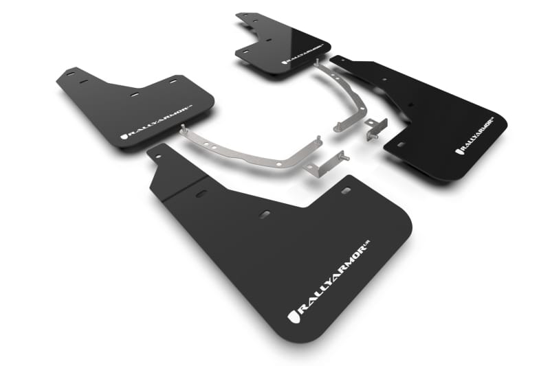 Rally Armor — Black Mud Flap/White Logo
