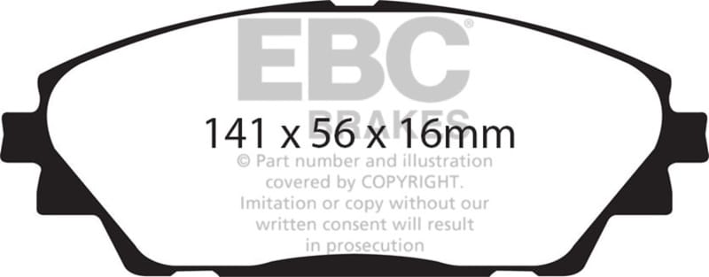 EBC — EBC 14+ Mazda 3 2.0 (Japan Build) Greenstuff Front Brake Pads
Disc Brake Pad