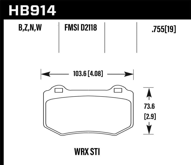 Hawk Performance — Performance Ceramic Disc Brake Pad