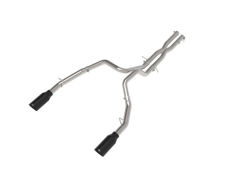 aFe — Vulcan Series 3 IN to 3-1/2 IN Stainless Steel Cat-Back Exhaust System Black