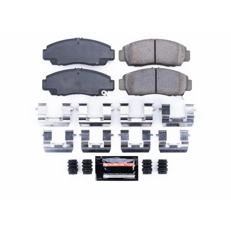 PowerStop — PowerStop - Z23 Daily Driver Carbon-Fiber Ceramic Brake Pads with Hardware Kit