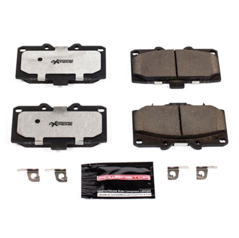 PowerStop — PowerStop - Z26 Performance Carbon-Fiber Ceramic Brake Pads with Hardware Kit