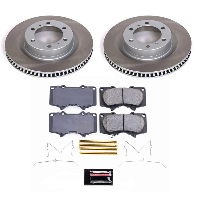 PowerStop — Semi-Coated Rotor and Low-Dust Ceramic Brake Pad Kit