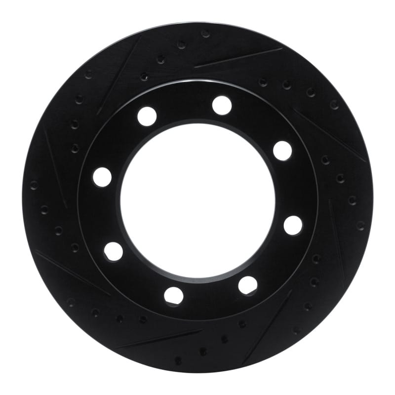 R1 Concepts — R1 Concepts Brake Rotor Drilled and Slotted Black
