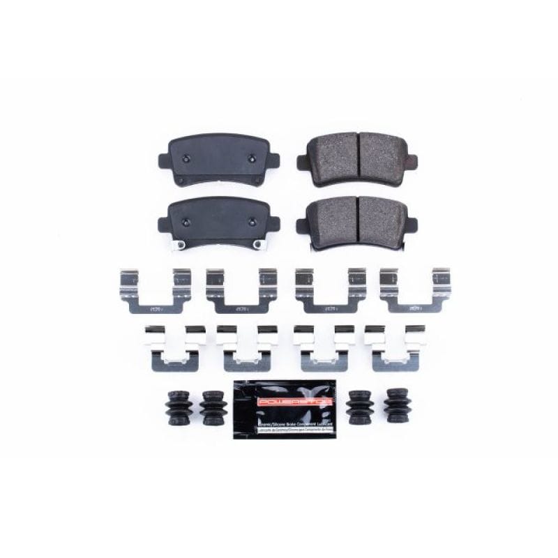 PowerStop — PowerStop - Z23 Daily Driver Carbon-Fiber Ceramic Brake Pads with Hardware Kit