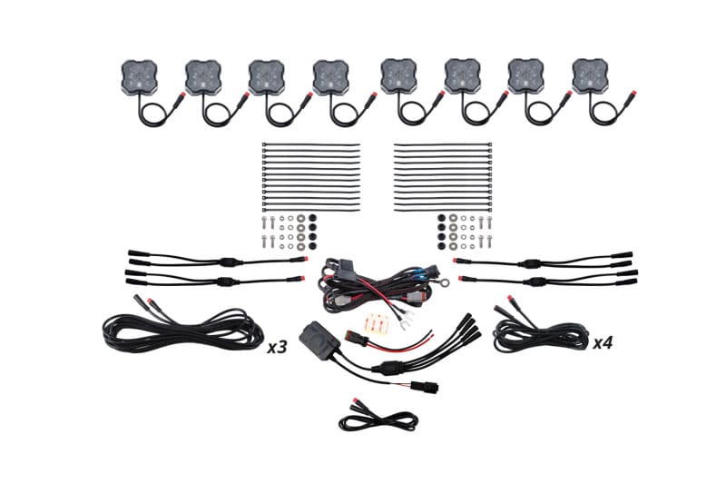 Diode Dynamics — Stage Series RGBW 8 Pack Rock Lights.
