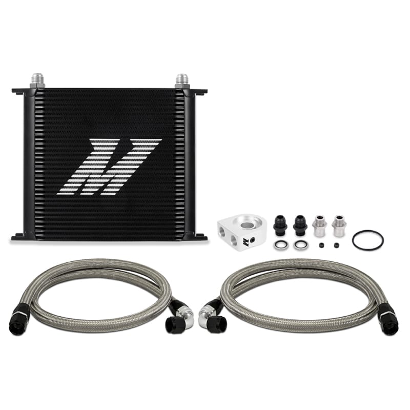 Mishimoto — Universal Oil Cooler, 34-Row, Black, Kit